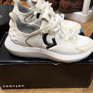 G/FORE White Athletic Shoes with Black Accents